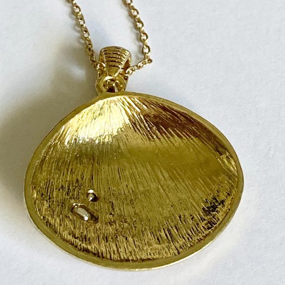 Starfish Shell Pendant Necklace Gold Silver Plated 19" Sea Life Nautical Island - Picture 6 of 12